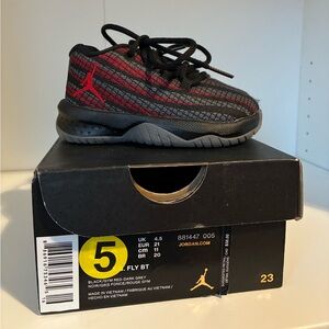 Jordan Toddlers’ Black and Red Fly BT Athletic Shoe